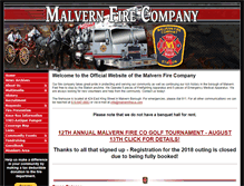 Tablet Screenshot of malvernfireco.com